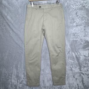 ASKET The Chino Pants Mens 31x30 Khaki Tan Slim Tapered Stretch Casual Twill